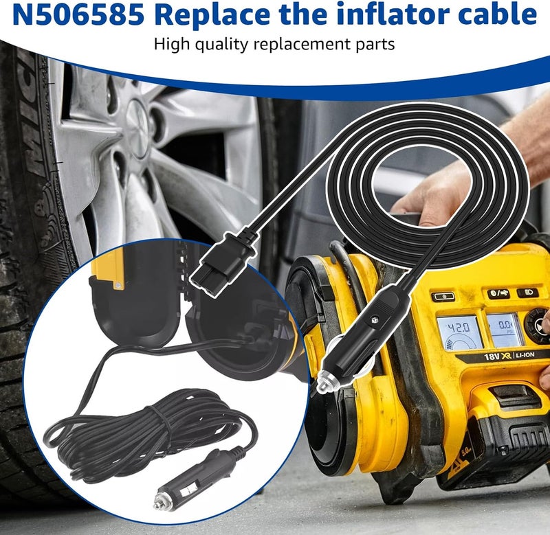 Norward 13FT N506585 for DeWalt Inflator Cord,Replacement for DCC020IB Inflator Power Supply - Image 2